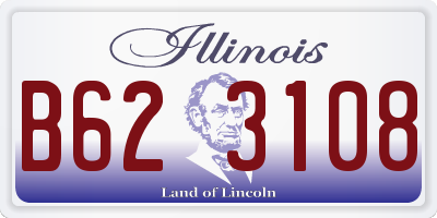 IL license plate B623108