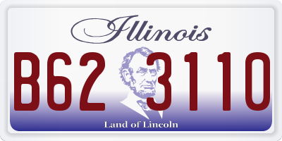 IL license plate B623110