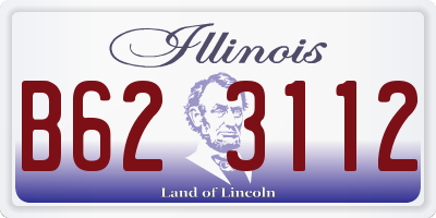 IL license plate B623112