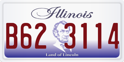 IL license plate B623114