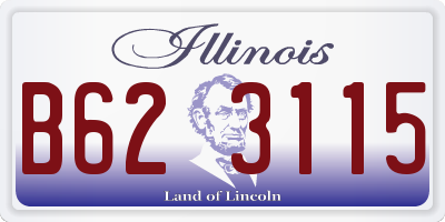 IL license plate B623115