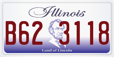 IL license plate B623118