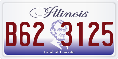 IL license plate B623125