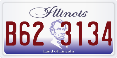 IL license plate B623134