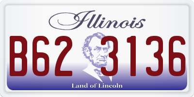 IL license plate B623136