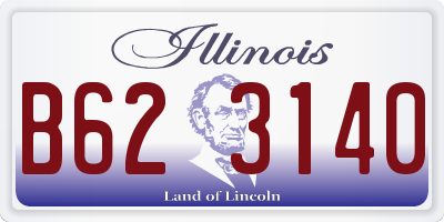 IL license plate B623140