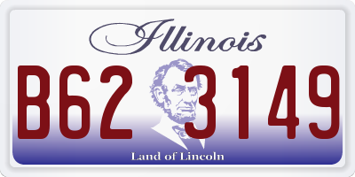 IL license plate B623149