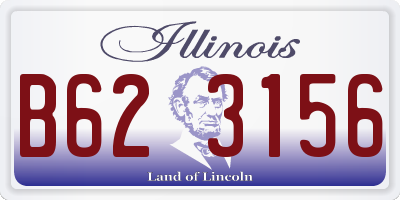 IL license plate B623156