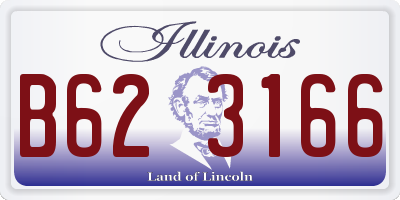 IL license plate B623166