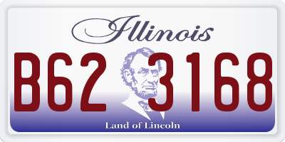 IL license plate B623168