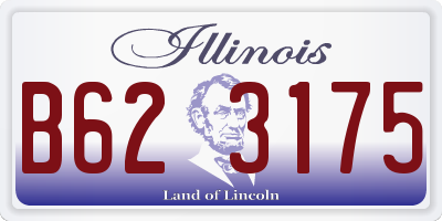 IL license plate B623175