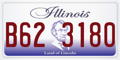 IL license plate B623180