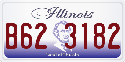 IL license plate B623182