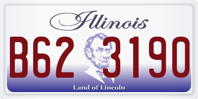 IL license plate B623190