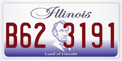 IL license plate B623191