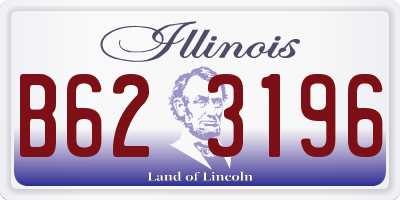 IL license plate B623196