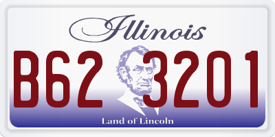 IL license plate B623201