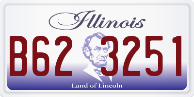 IL license plate B623251