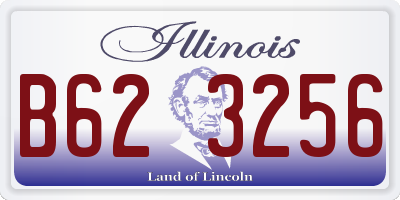 IL license plate B623256