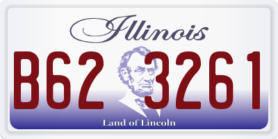 IL license plate B623261