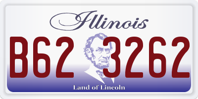 IL license plate B623262