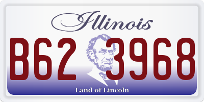 IL license plate B623968
