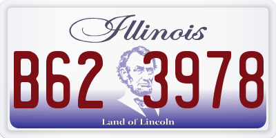 IL license plate B623978