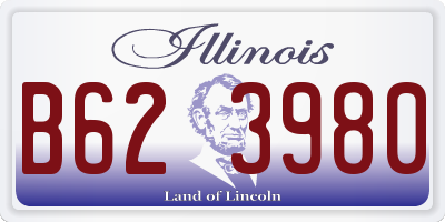 IL license plate B623980