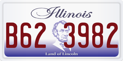 IL license plate B623982
