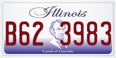 IL license plate B623983