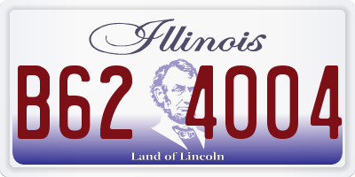 IL license plate B624004