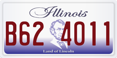 IL license plate B624011