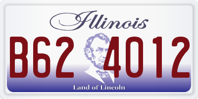 IL license plate B624012