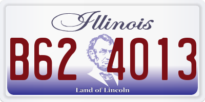 IL license plate B624013