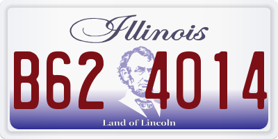 IL license plate B624014