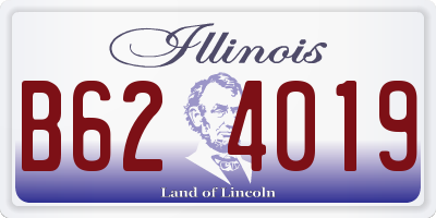 IL license plate B624019