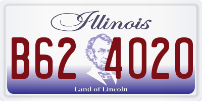 IL license plate B624020