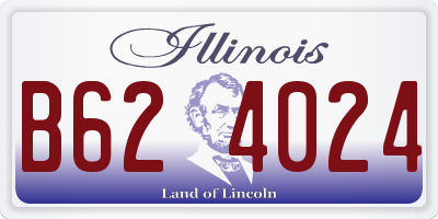 IL license plate B624024