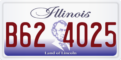 IL license plate B624025
