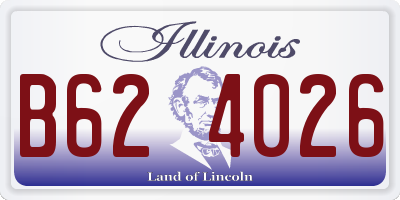 IL license plate B624026