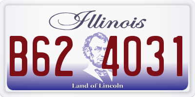 IL license plate B624031