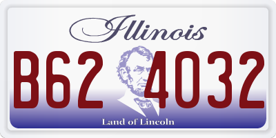IL license plate B624032