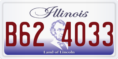 IL license plate B624033