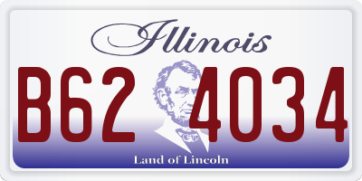 IL license plate B624034