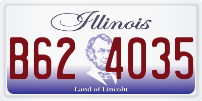 IL license plate B624035