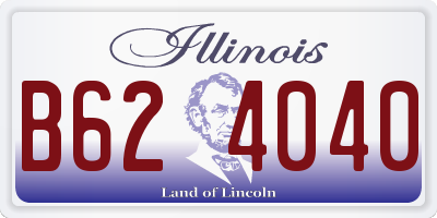 IL license plate B624040