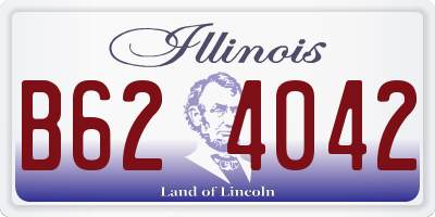 IL license plate B624042
