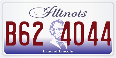 IL license plate B624044