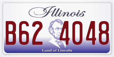 IL license plate B624048