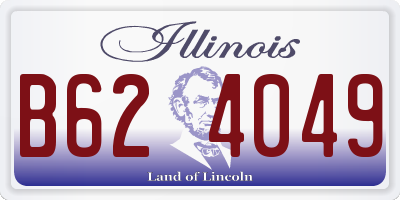 IL license plate B624049